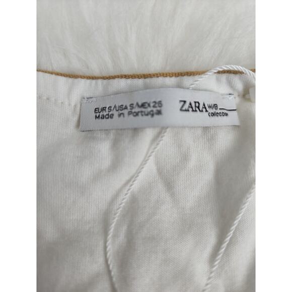 Zara Flowy Tank Small V-Neck Watercolor Print - Picture 3 of 9